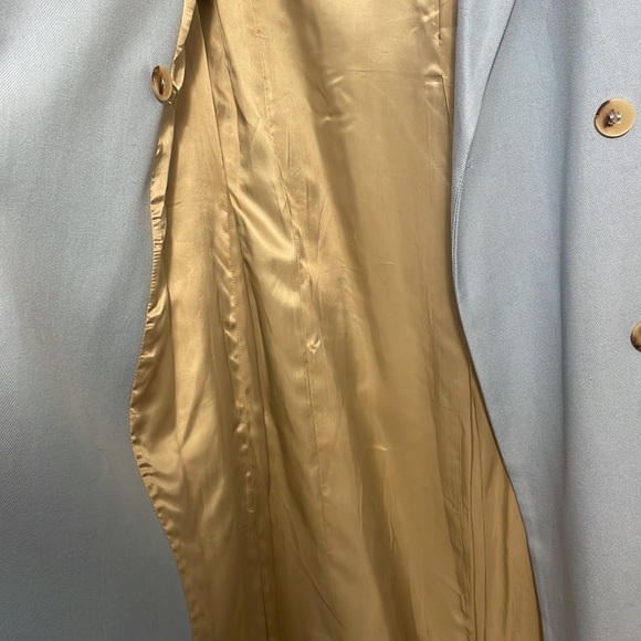 Zara blue long coat XS NWOT - Picture 8 of 10